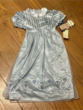 NWT Beetlejuice Astrid Dress-Up Nightgown Girls Blue Size XS 4/5